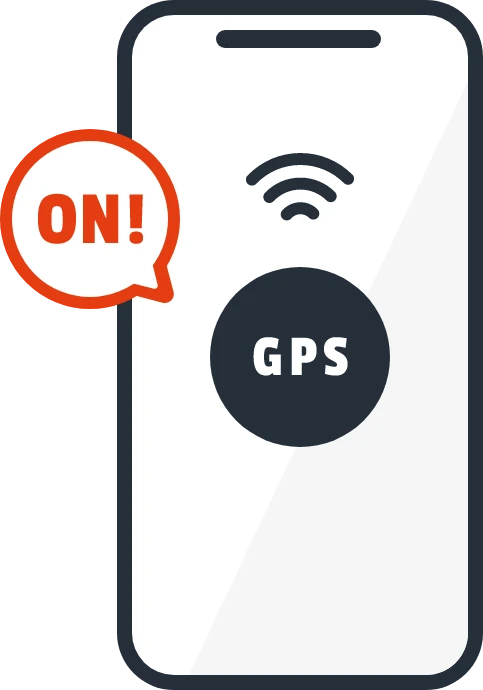 スマホ GPS ON